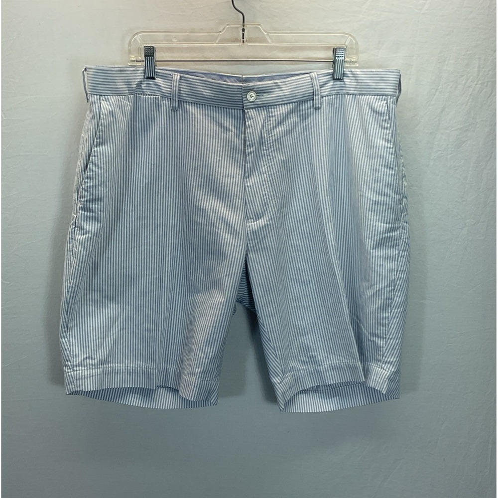 Polo Ralph‎ Lauren Shorts 38 Seersucker Stripe Classic Fit 9" Chino Golf Preppy